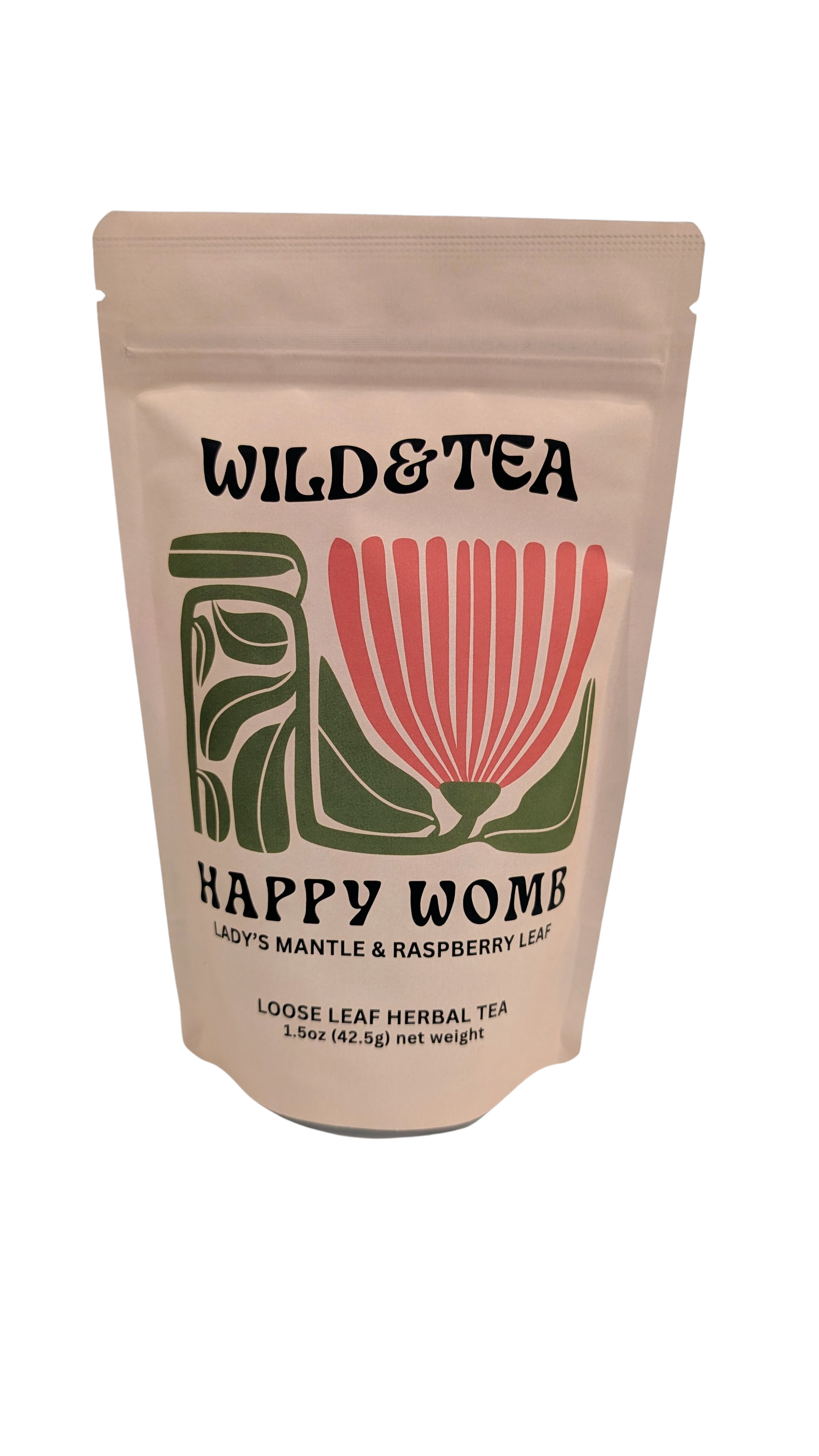 Wild And Tea Happy Womb Ladys Mantle And Raspberry Leaf 2 Oz