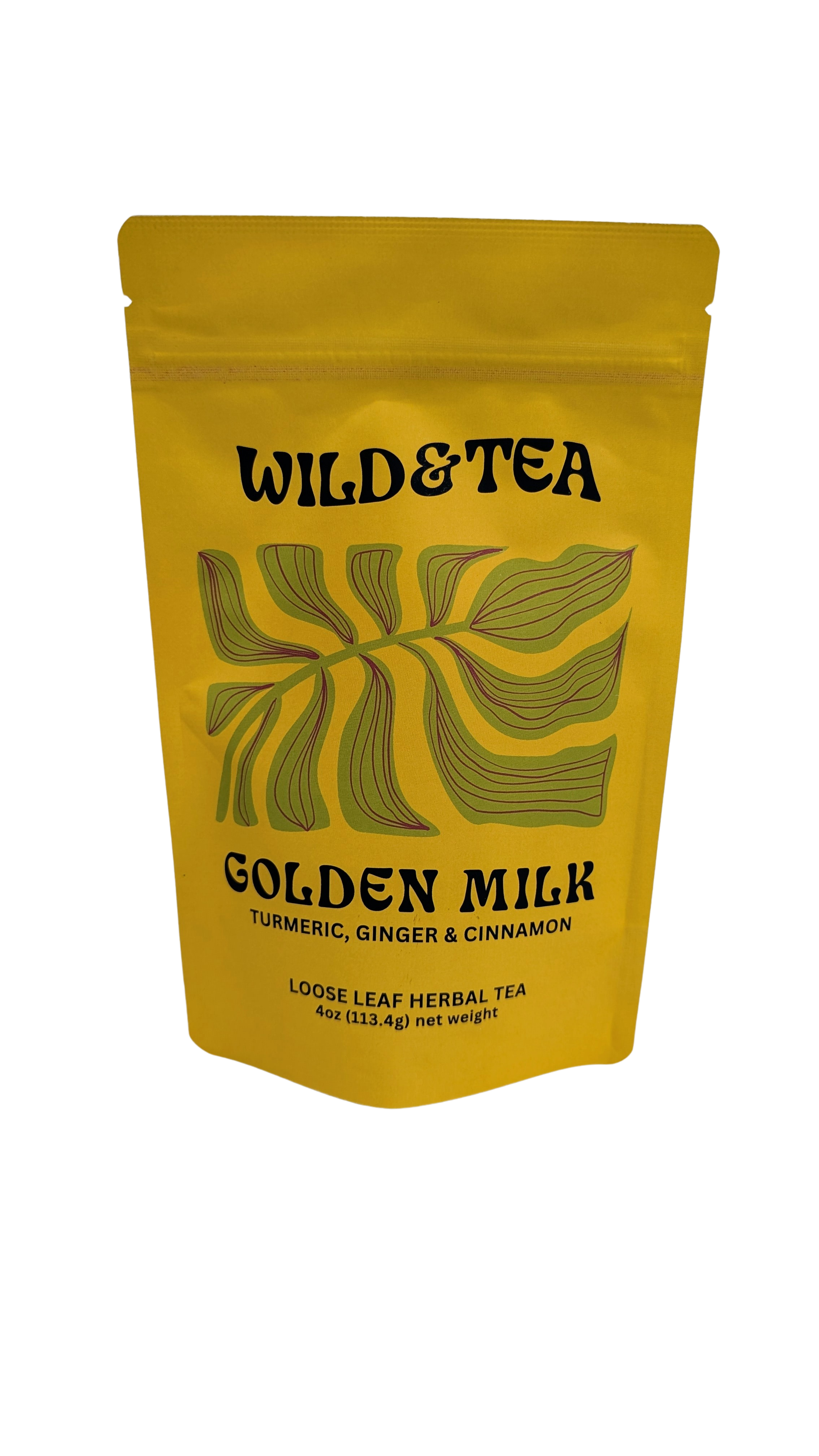 Wild And Tea Golden Milk Loose Leaf Tea 2 Oz