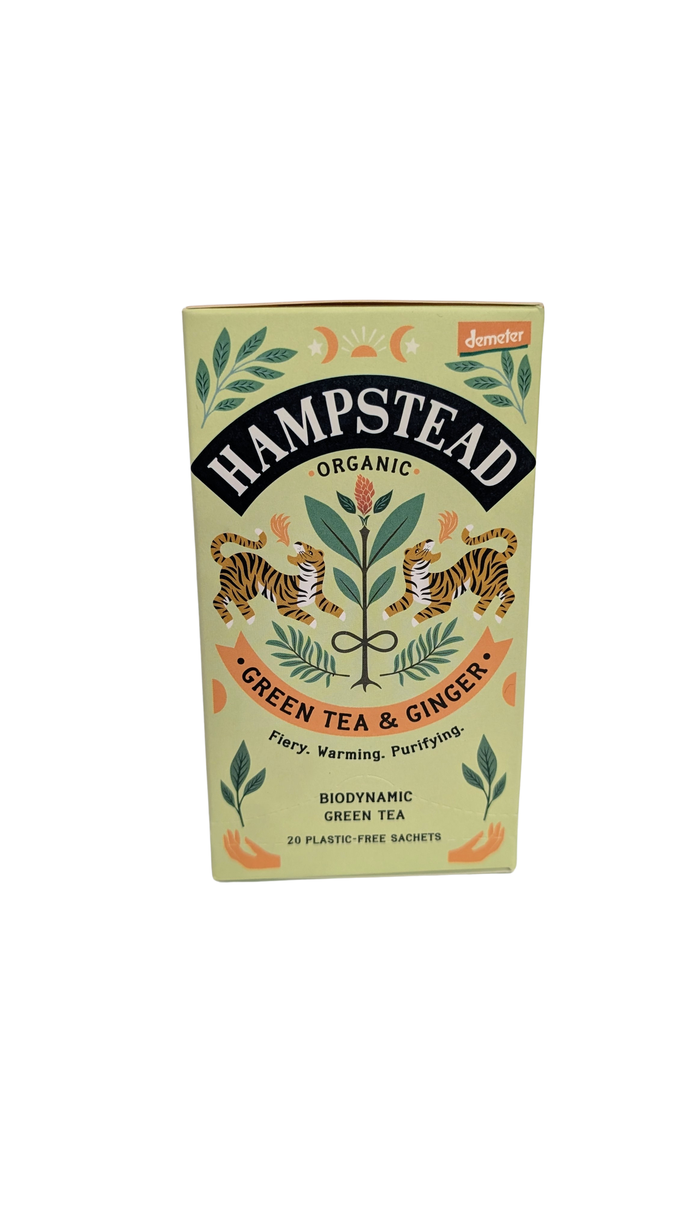 Organic Green Tea + Ginger Tea 20 bags
