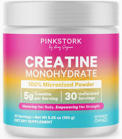 PinkStork Creatine Monohydrate 100% micronized powder