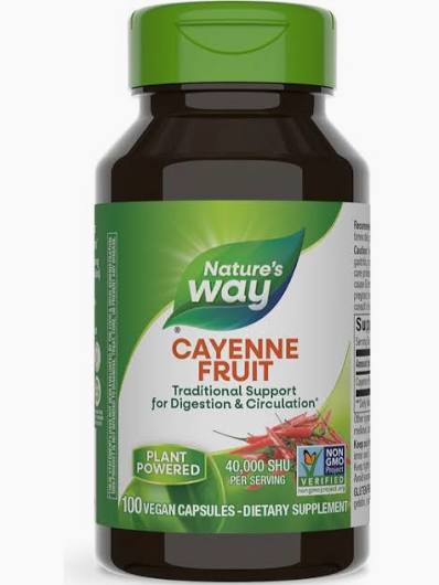 Nature's Way Cayenne Fruit 100 vegan caps