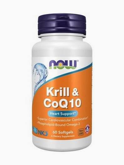 NOW Krill & CoQ10 60 softgels