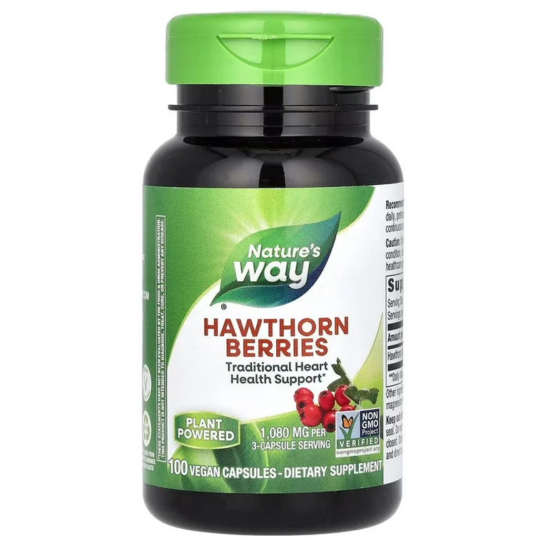 Nature's Way Hawthorn Berries 100 Vegan Capsules