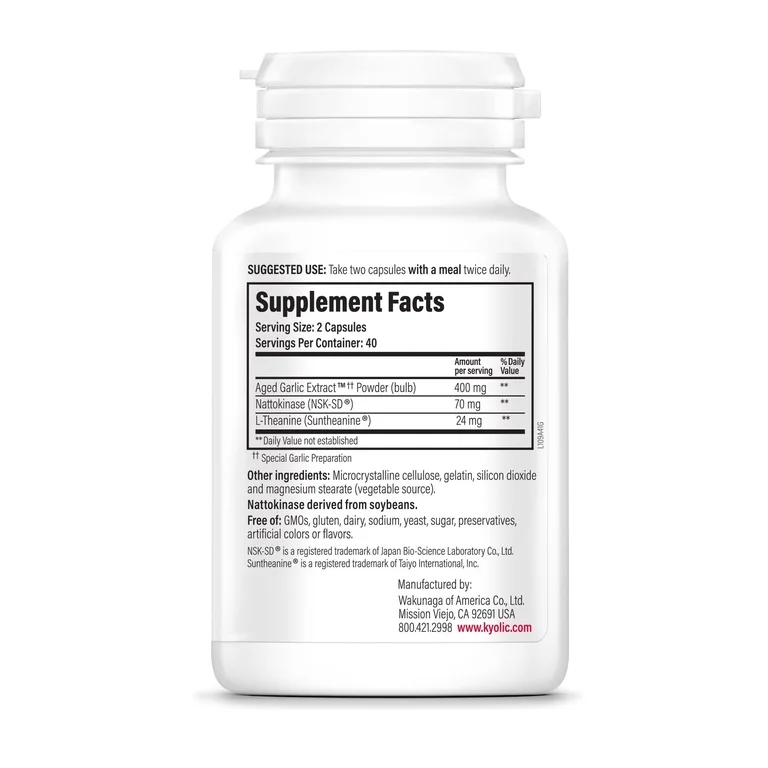 Kyolic Blood Pressure Health 80 Capsules