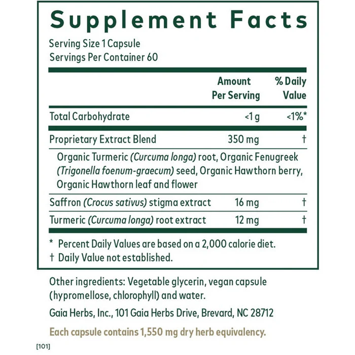 Gaia Herbs Pro Serenocin Heart-Brain Axis 60 liquid photo-caps