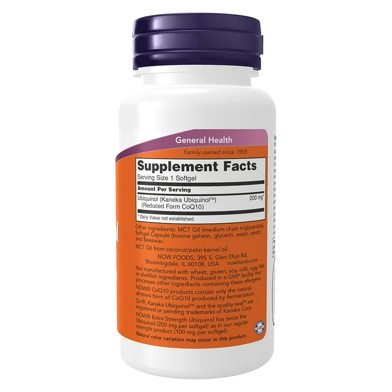 NOW Extra Strength Ubiquinol 60 softgels