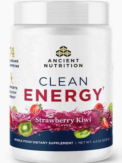 Ancient Nutrition Clean Energy Strawberry Kiwi Powder
