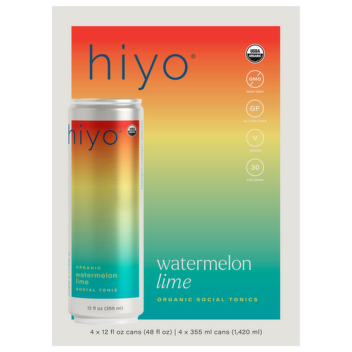 Organic Watermelon Lime Seltzer 4 pack