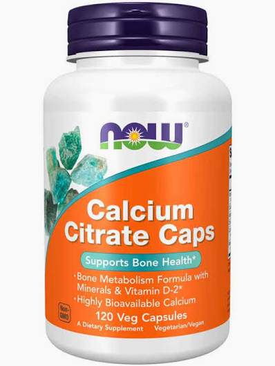 Now Calcium Citrate Caps 120 veg capsules