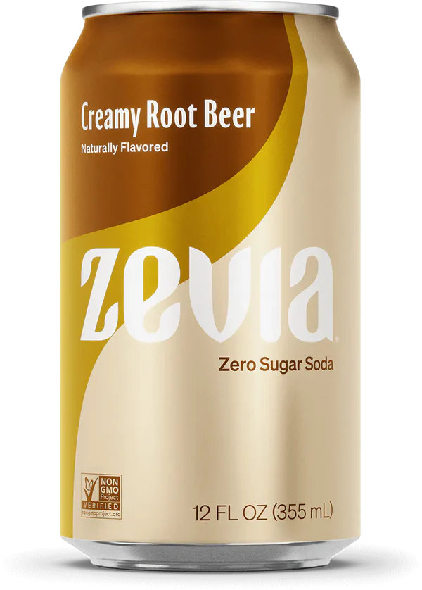 Zevia Soda Creamy Root Beer 12 Oz