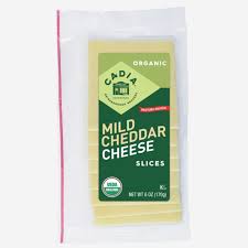 Cheese Sliced Cheddar Mild Org