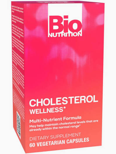 Bio Nutrition Cholesterol Wellness 60 Vegetarian Capsules