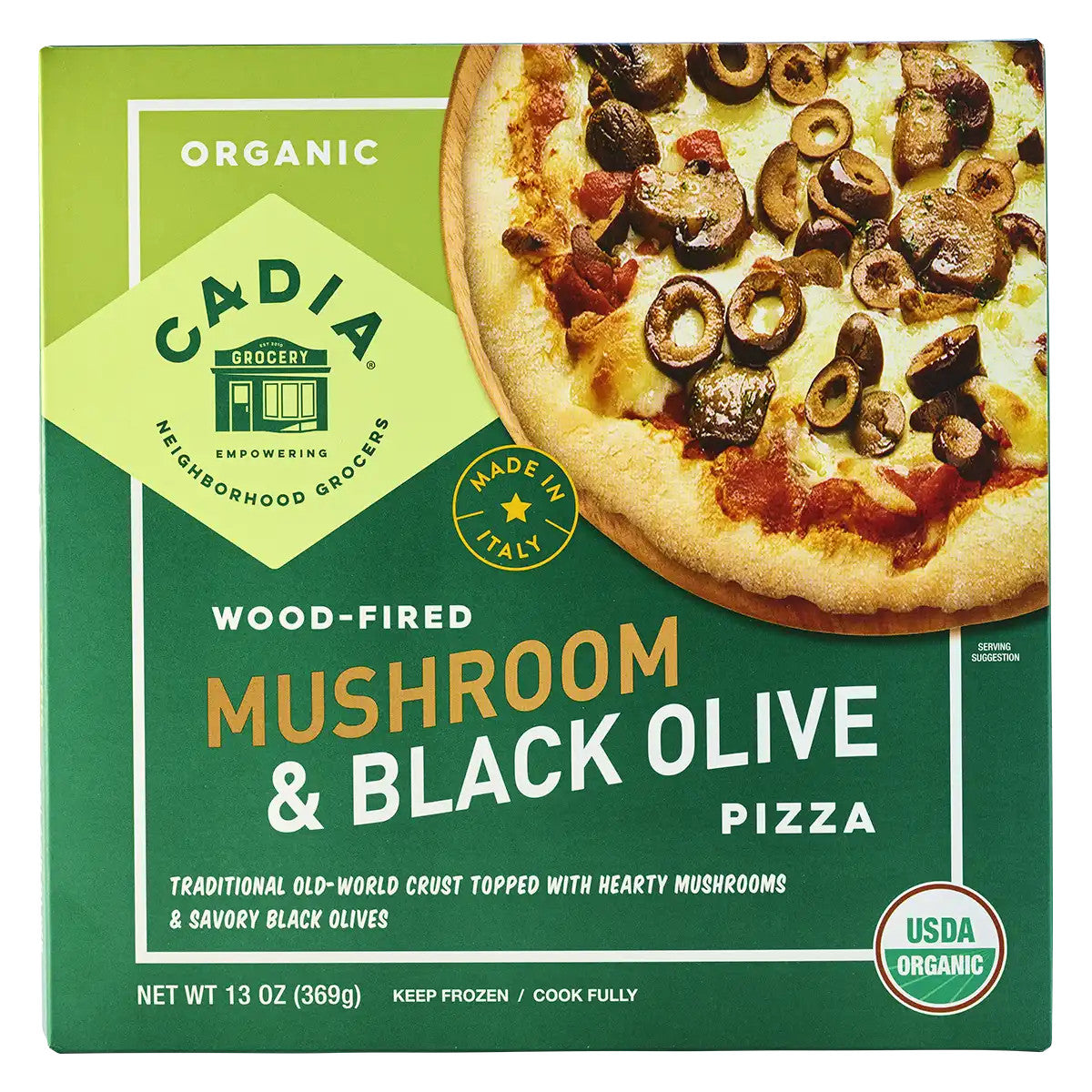 Pizza Mushroom + Olives Organic