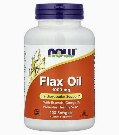 NOW Flax Oil 1000mg 100 softgels