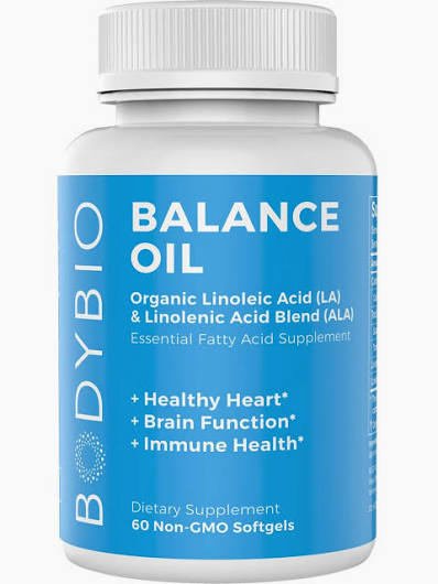 BodyBio Balance Oil 60 non-GMO softgels