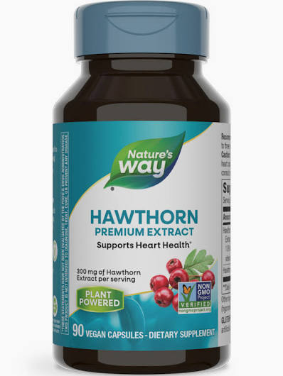 Nature's Way Hawthorn Premium Extract 90 vegan capsules