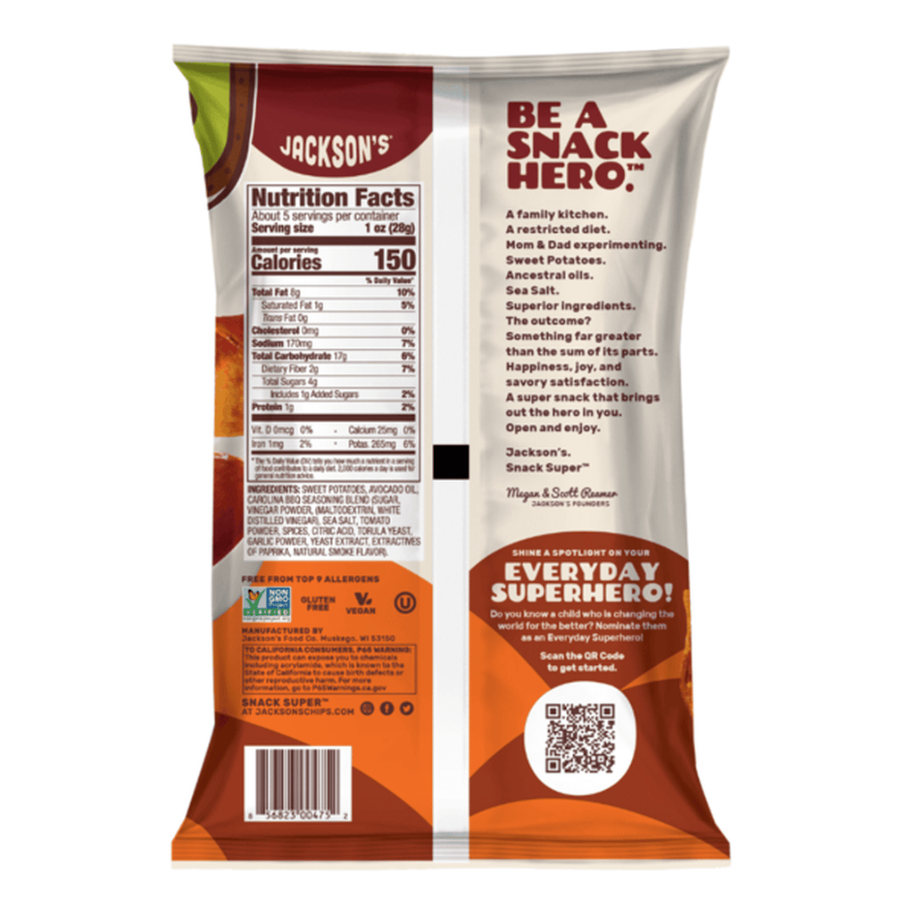 Sweet Potato Chip BBQ 12Ct